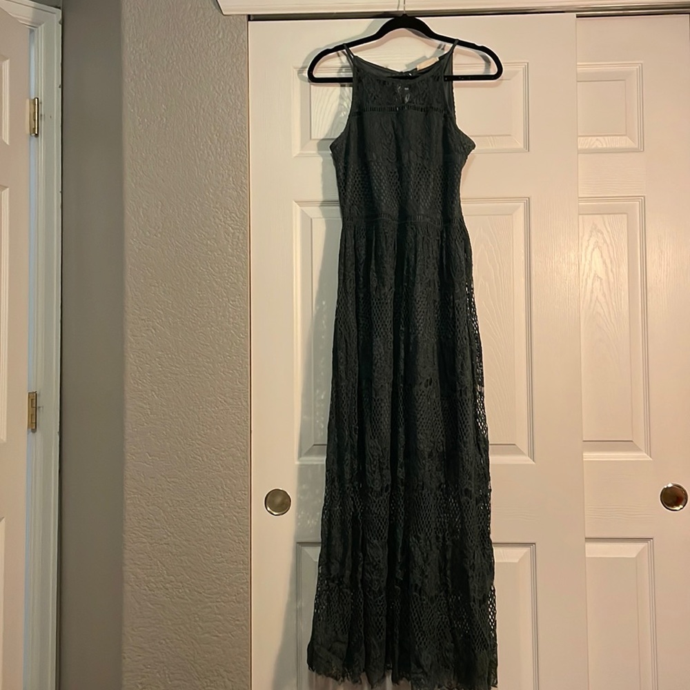 Beautiful green lace maxi